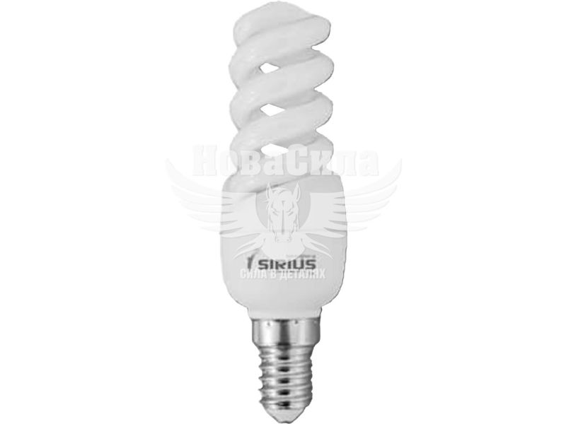 SIRIUS Енергозберігаюча лампа E14 1-CFL-15-122 CFL 15Вт 4100K Спіраль
