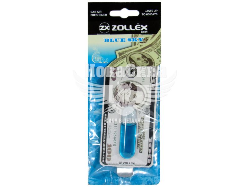 Ароматизатор (Zollex) Dollar Blue Sky (рідкий картка) 5мл.