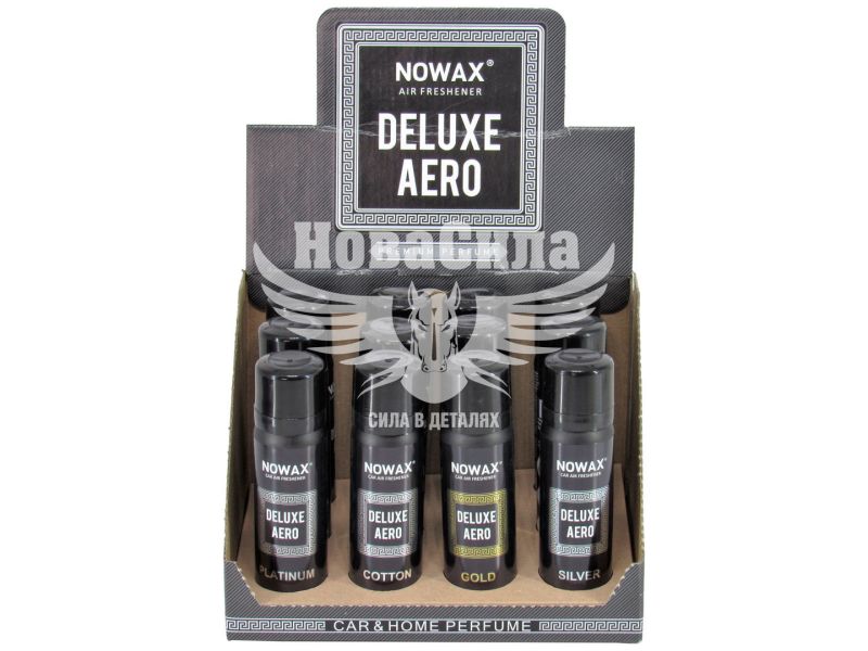 Ароматизатор (Nowax) Deluxe Aero 1упаковка 12шт. MIX (дезодорант)