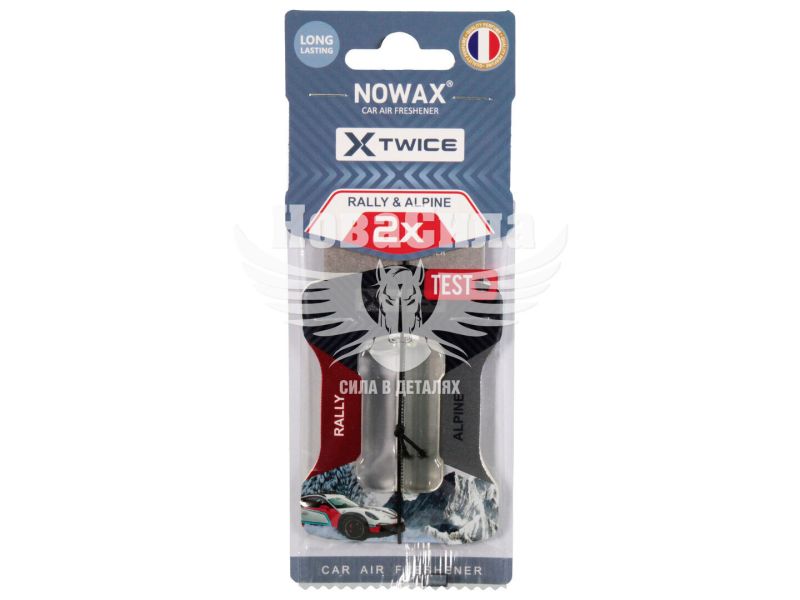 Ароматизатор (Nowax) X Twice Alpine & Rally (рідкий картка) 5мл.