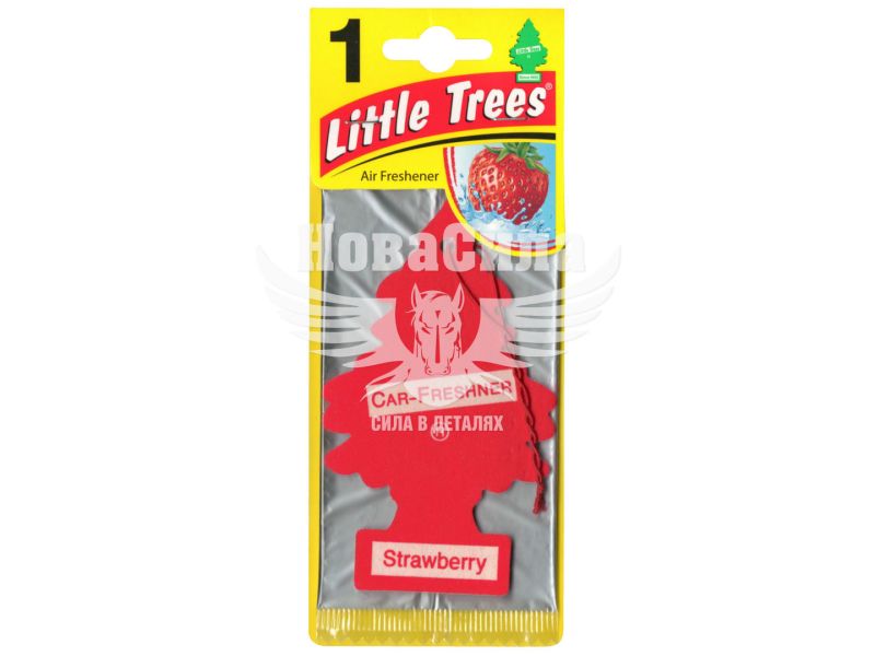 Ароматизатор (Wunder-Baum) Little Trees Strawberry 5г. (суха ялинка)