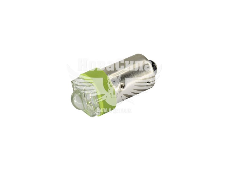 Лампочка з цоколем LED T4W LEDS зелена 1-діод 24V-0,7Вт BA9s (Futura) (упак.-10шт.)