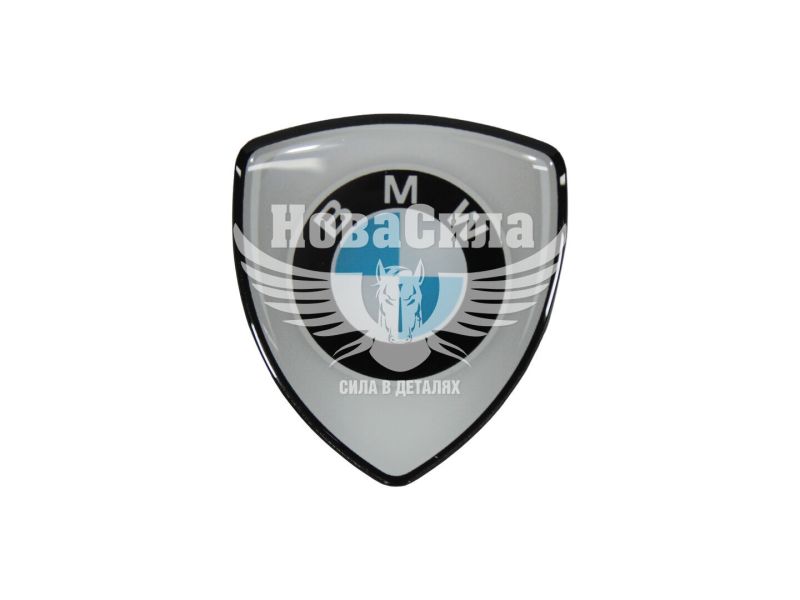 Наклейка логотип BMW в формі щита (силікон) 6х5,3