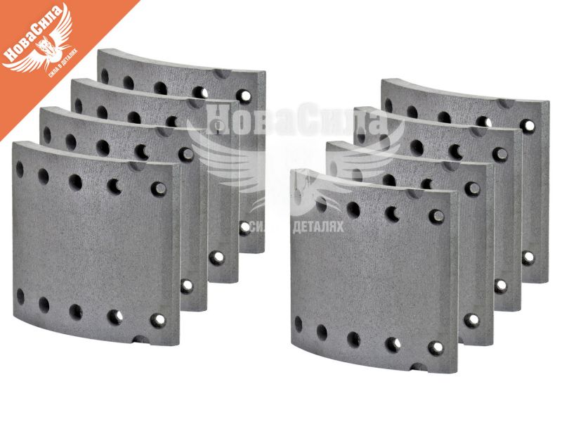 Накладка гальмівної колодки BPW, SAF 420х180 2-рем. (Stellox)