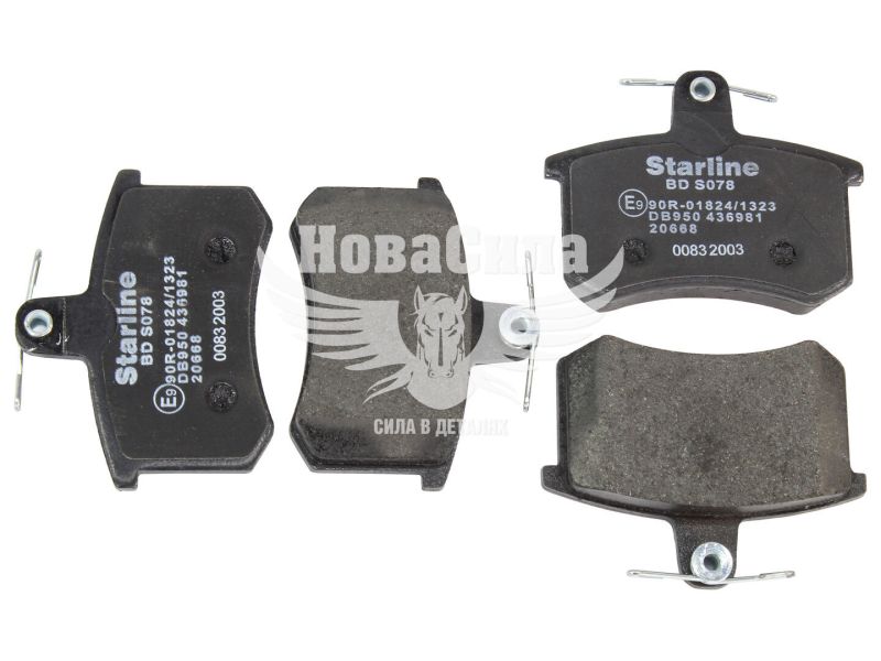 Колодки гальмівні Audi 80, 90, 100 з77-94р.в. зад. (Starline)