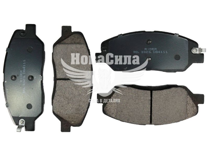 Колодки гальмівні Hyundai Santa Fe з04р.в. перед. (Rider)