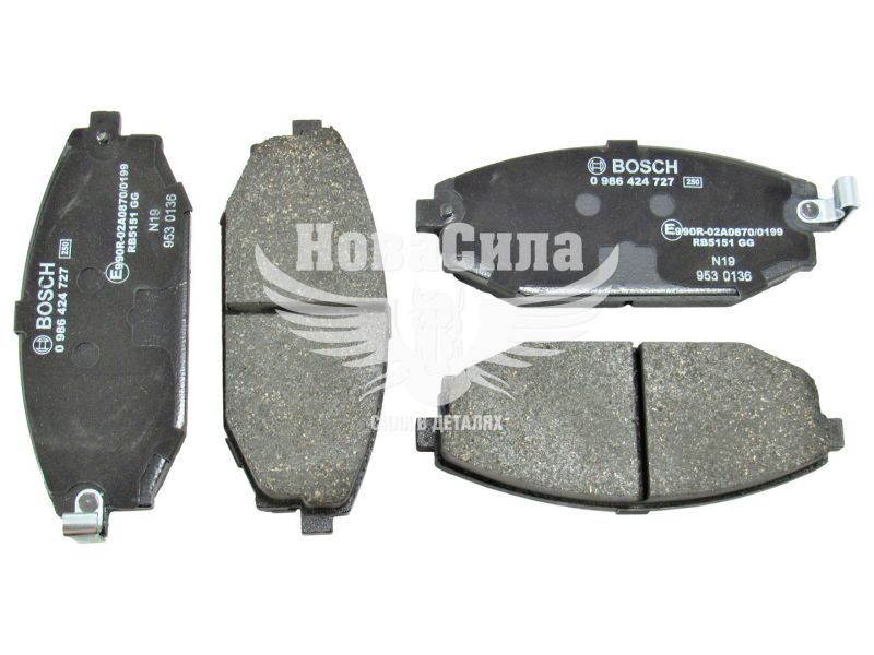Колодки гальмівні Hyundai Galloper з91-03р.в. перед. (Bosch)
