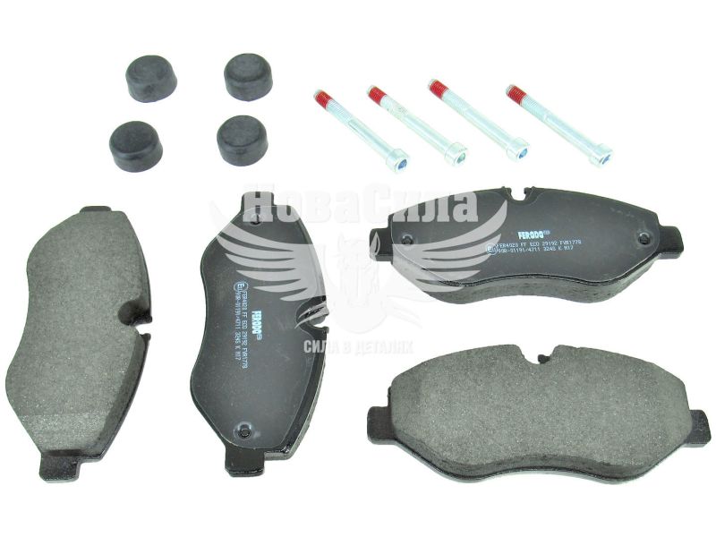 Колодки гальмівні MB Sprinter з06р.в. 209-518 перед. (Brembo) (Ferodo) VW Crafter