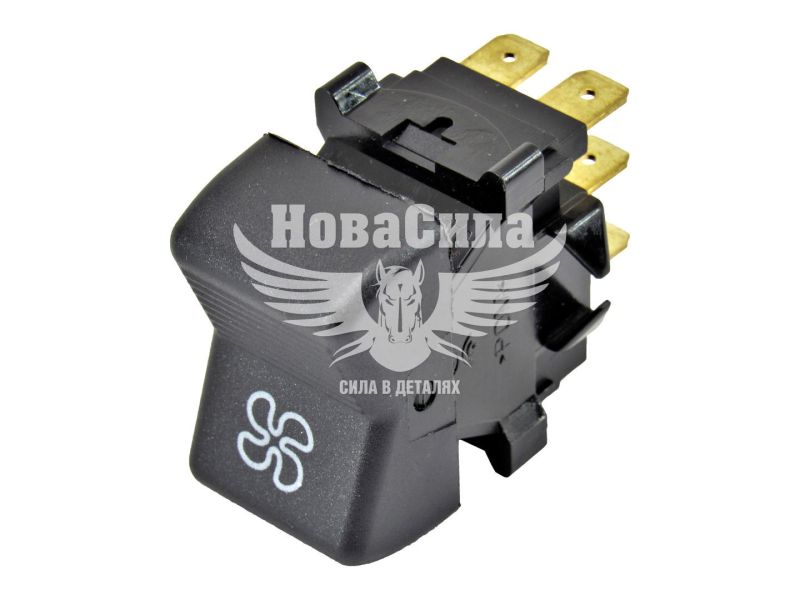 Кнопка (перемикач) пічки 6-конт. 2105-07 (Vortex) ЗИЛ, Камаз