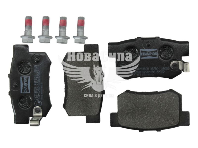 Колодки гальмівні Honda Accord з90-98р.в. зад. (Akebono) (Champion)