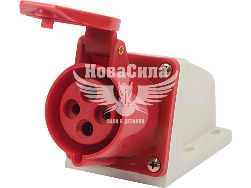 E.NEXT Силова розетка стаціонарна e.socket.pro.4.32, 4п., 380В, 32А (124)
