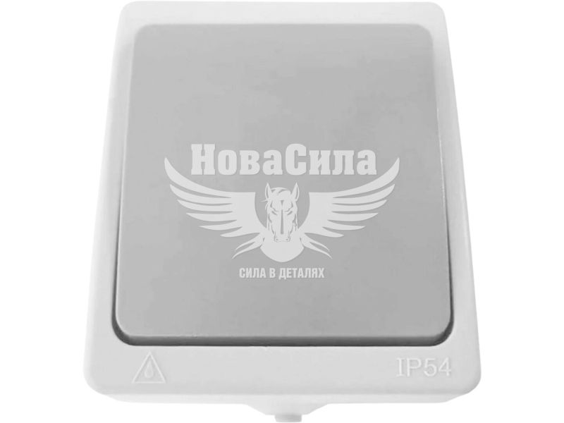 Ardero Siena EV211-WG Вимикач одинарний Iр54, сірий