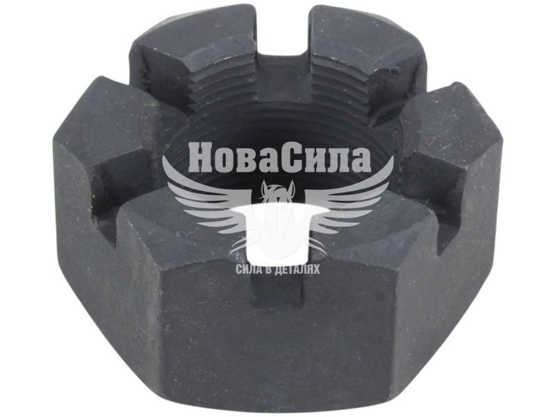 Гайка пальця реакт. 5320-Камаз коронч. (Rider) (М30х1.5мм. SW-46, H-25)