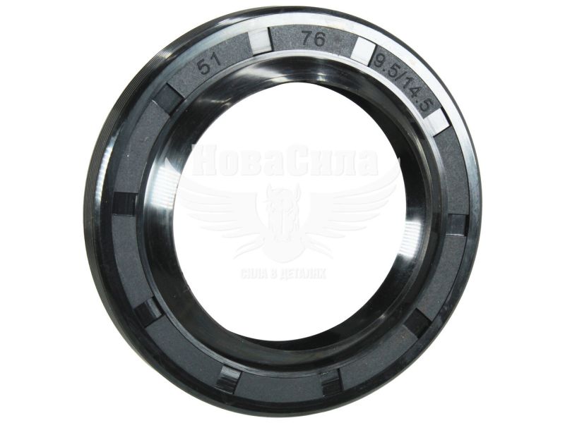 Сальник 51х76х9,5х14,5 КПП кришки зад. підшипн. 53-Газ (СНД)