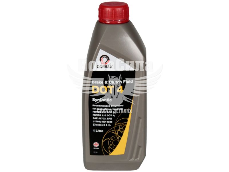 Гальмівна рідина (Comma) BRAKE FLUID DOT-4 1л. (BF41L)