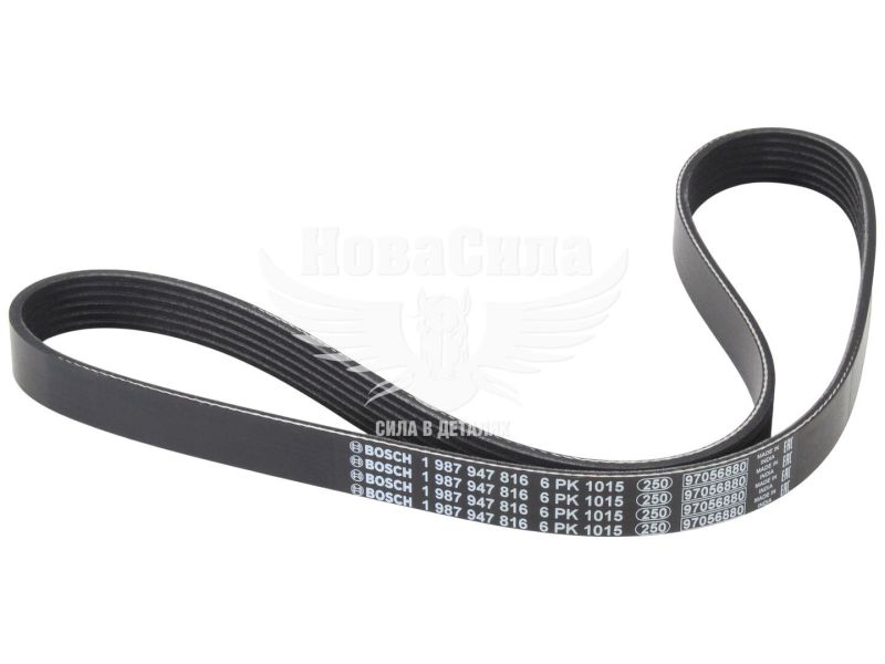 Ремінь поліклиновий 6PK1015 (Bosch) генер. MB 208-310 з88-96р.в. (2.3, 2.8, 2.9D)
