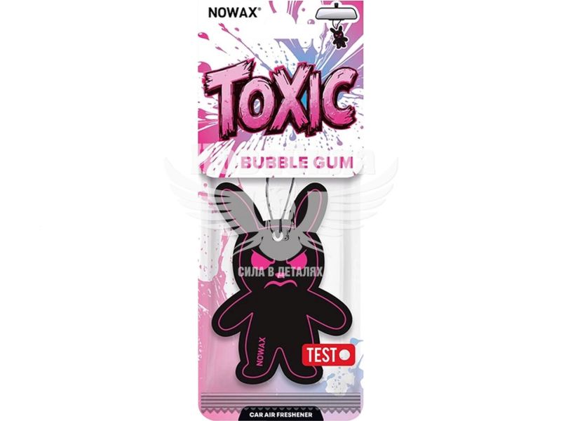 Ароматизатор (Nowax) Toxic Bubble Gum (полімерний на дефлектор) (NX93003)