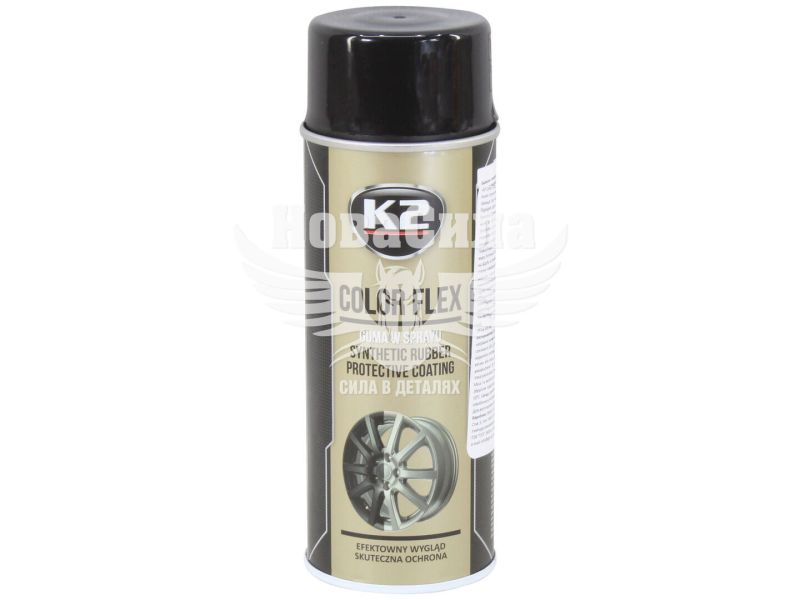 Фарба-спрей ефект рідкої гуми (K2) Чорна 400мл. (L343CP)