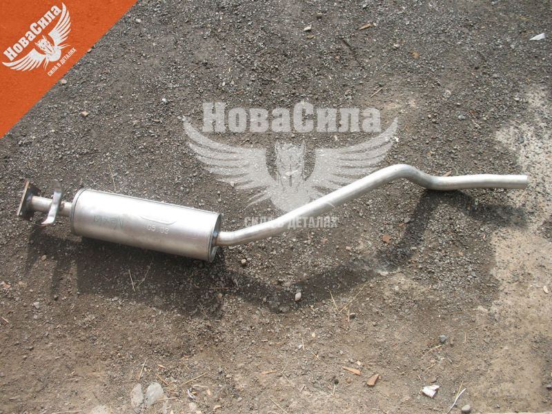 Глушник (резонатор) середній D. Nexia 1.5 інжектор (POLMO) (нержавіючий) (05.03)
