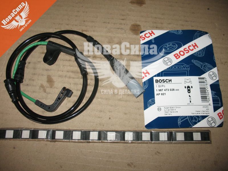 Датчик зносу гальм. колодок BMW X5 (E70) з07-09р.в. перед. (Bosch) (1987473028)