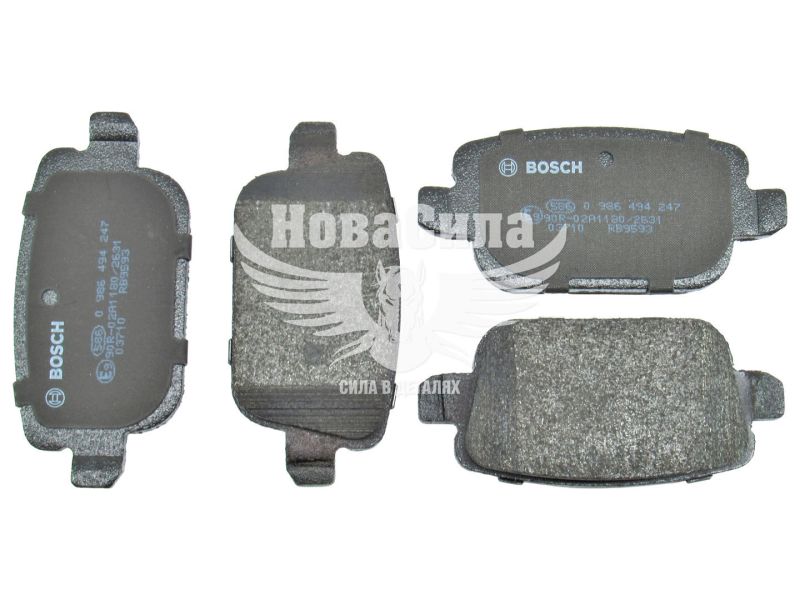Колодки гальмівні F. Mondeo IV з07р.в. зад. (Bosch) (0986494247)