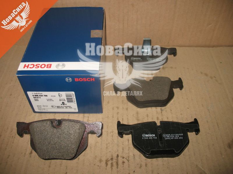 Колодки гальмівні BMW 520-530 з03-10р.в. зад. (Ate) (Bosch) X5, X6 з07р.в. (0986424766)