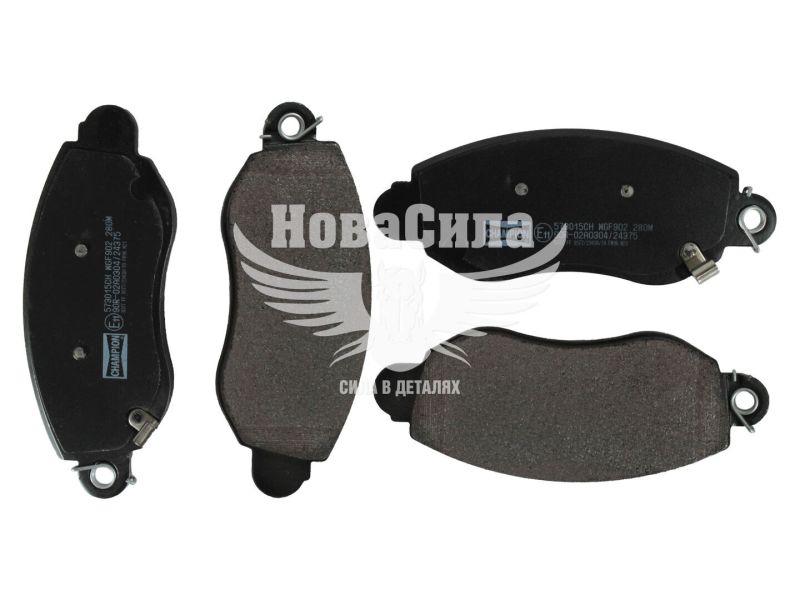 Колодки гальмівні F. Transit з00-06р.в. перед. (Bosch) (Champion) підс. (573015CH)