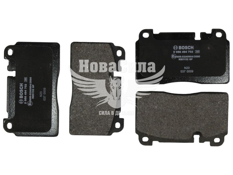 Колодки гальмівні Audi Q5 з08р.в. перед. (Low-Metallic) (Bosch) (0986494702)