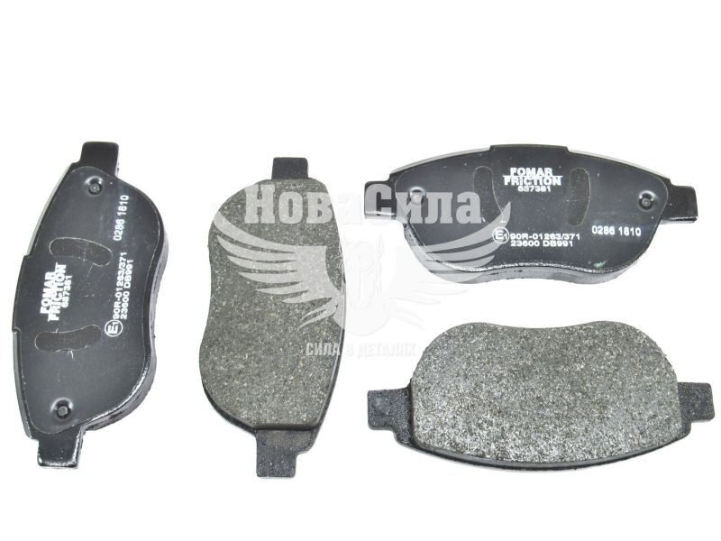 Колодки гальмівні Citroen Berlingo з08р.в. перед. (Bosch) (Fomar) (687381)