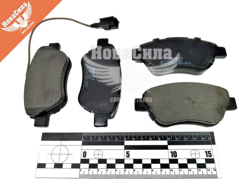 Колодки гальмівні Fiat Doblo з01р.в. перед. (Bosch) (Profit) (з датчиком підс.) (5000-1466)