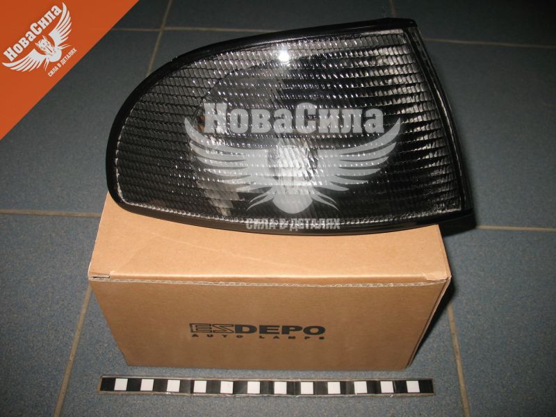 Ліхтар повороту фари Audi A4 з99р.в. димчатий прав. (Depo) (FP 0018 K6-E)