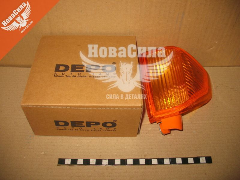 Ліхтар повороту фари F. Escort з83-86р.в. жовтий прав. (Depo) (431-1520R-UE)