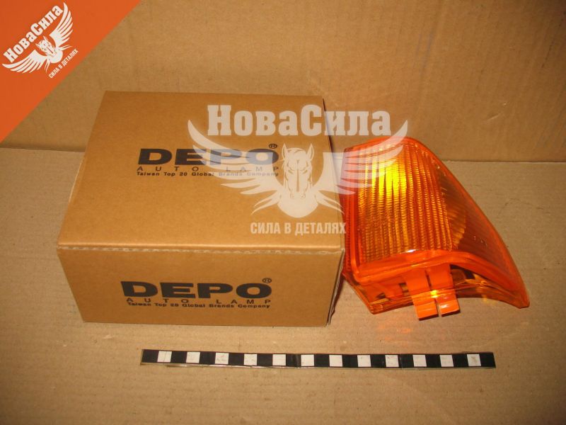 Ліхтар повороту фари F. Escort з83-86р.в. жовтий лів. (Depo) (431-1520L-UE)