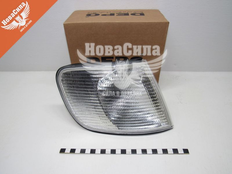Ліхтар повороту фари Audi-100 з90-94р.в. білий прав. (Depo) (441-1509R-UE-C)