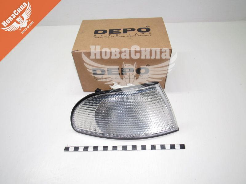 Ліхтар повороту фари Audi A4 з94-01р.в. білий прав. (Depo) (прозорий) (441-1514ROUE)