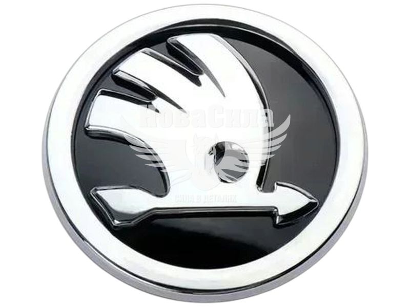 Емблема капота/багажника Skoda Octavia з13р.в (Davs Auto) 89мм. (b100054)
