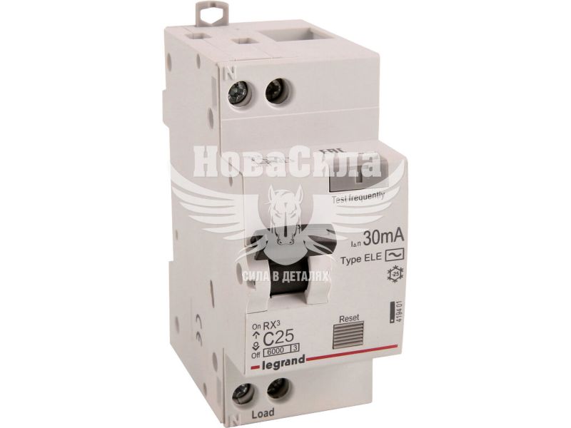 Диференціальний автомат LEGRAND RX3 1P+NC 25A 30мA AC (419401)