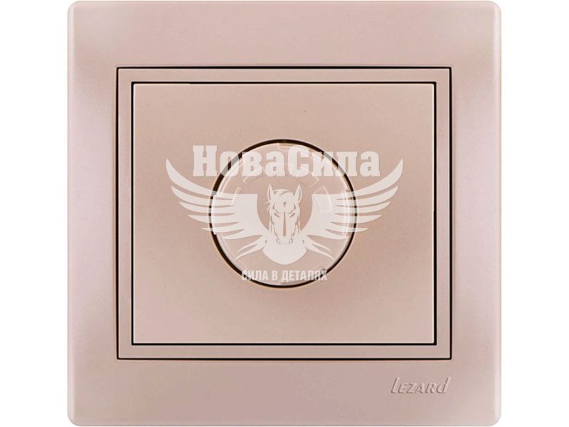 Вимикач реостатного типу Lezard Mira (діммер) 800W, перлинно білий (701-3030-115)