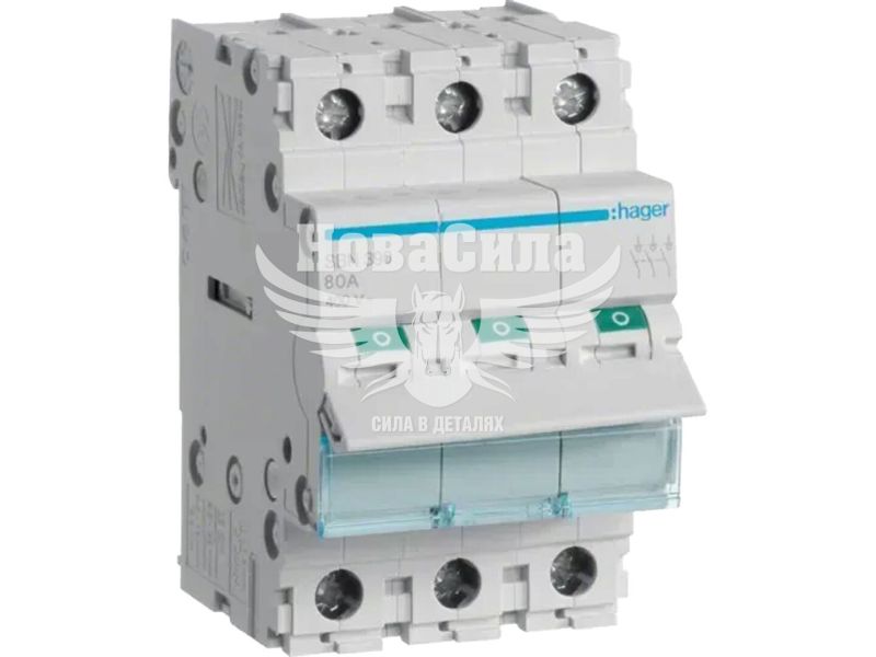 Вимикач навантаження Hager 3P 100А/400В 3м (SBN390)