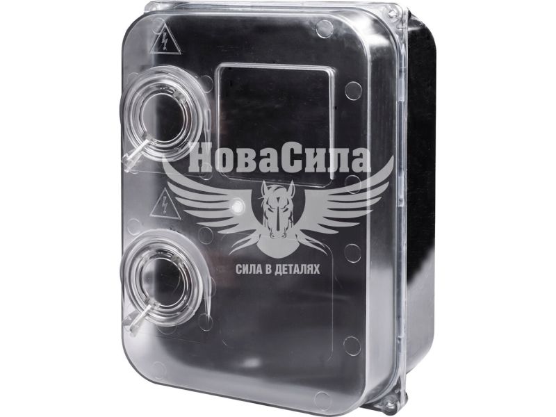 Корпус пластиковий E.NEXT e.mbox.stand.plastic.n.f3.прозорий, під трифазний лічильник, навісний, з комплектом метизів (s0110004)