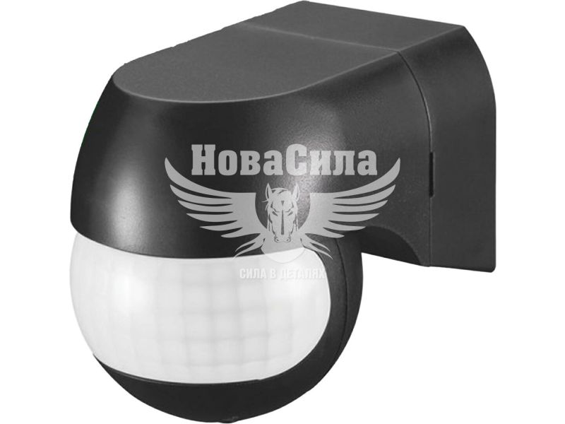 Датчик руху Ardero SEN54 інфрачервоний 800Вт 180° IP44 2,5м чорний (8221)