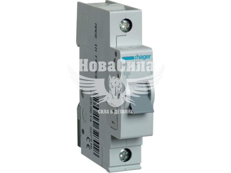 Автоматичний вимикач Hager 1P B10A 6kA 1М (MB110A)