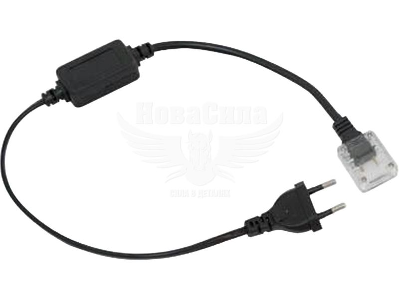 Мережевий шнур Feron LD177 для світлодіодних стрічок 5050 230V, чорний (3689)