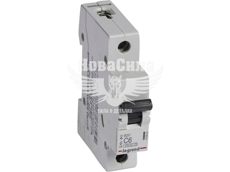 Автоматичний вимикач LEGRAND RX3 1P С6A 4,5kA 1М (419661)