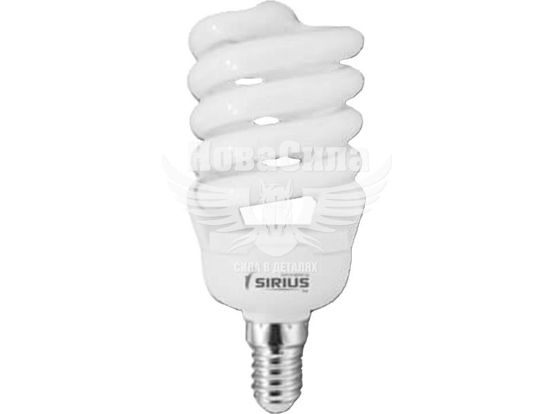 Енергозберігаюча лампа SIRIUS E14 1-CFL-13-126 CFL 13Вт 4100K Спіраль (1-CFL-13-126)