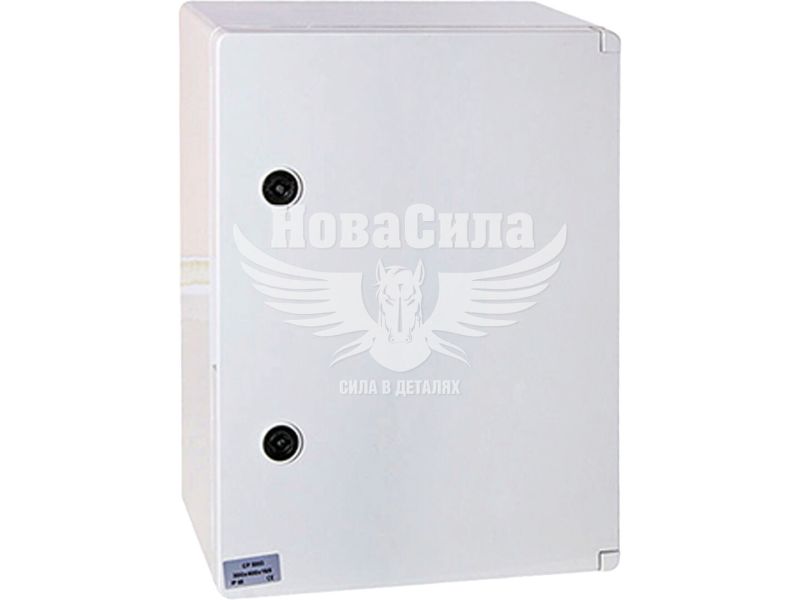 Корпус удароміцний з АБС-пластика E.NEXT e.plbox.400.500.175.3f.6m.blank, 400х500х175мм, IP65 з панеллю під 3 - фазний лічильник та 6 модулів (CP5203)