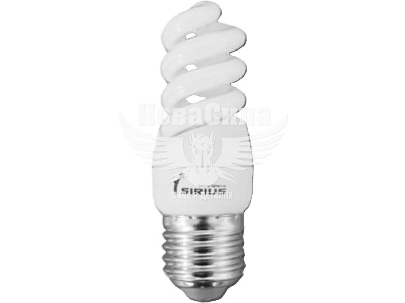 Енергозберігаюча лампа SIRIUS E14 1-CFL-9-233 CFL 9Вт 4100K Спіраль (1-CFL-9-233)