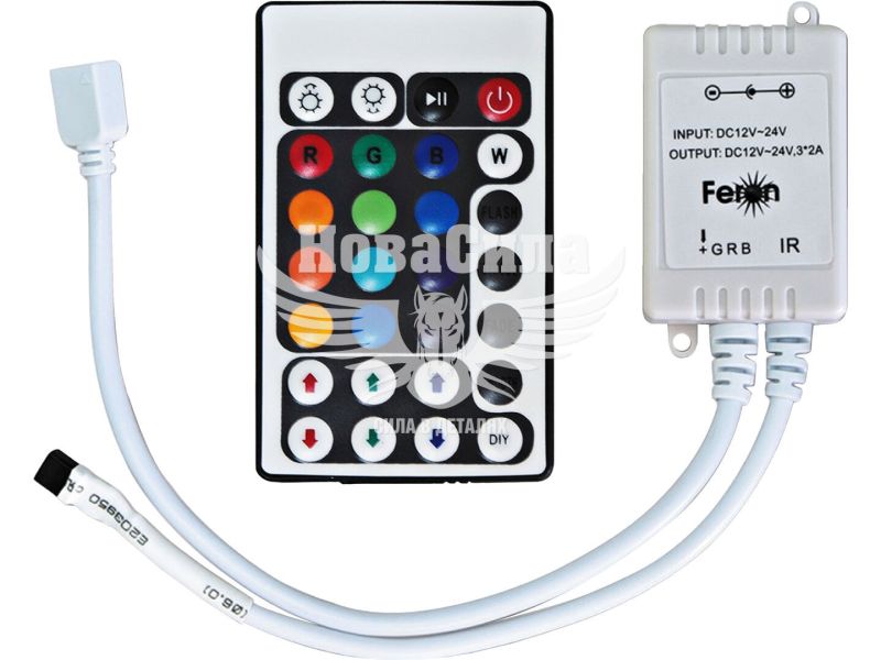 Контролер Feron LD28 для світлодіодних стрічок RGB 72W DC12V з пультом (4314)