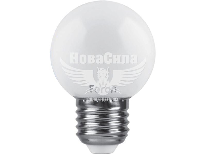 Світлодіодна лампа Feron E27 LB-37 1Вт 6400K G45 (3812)
