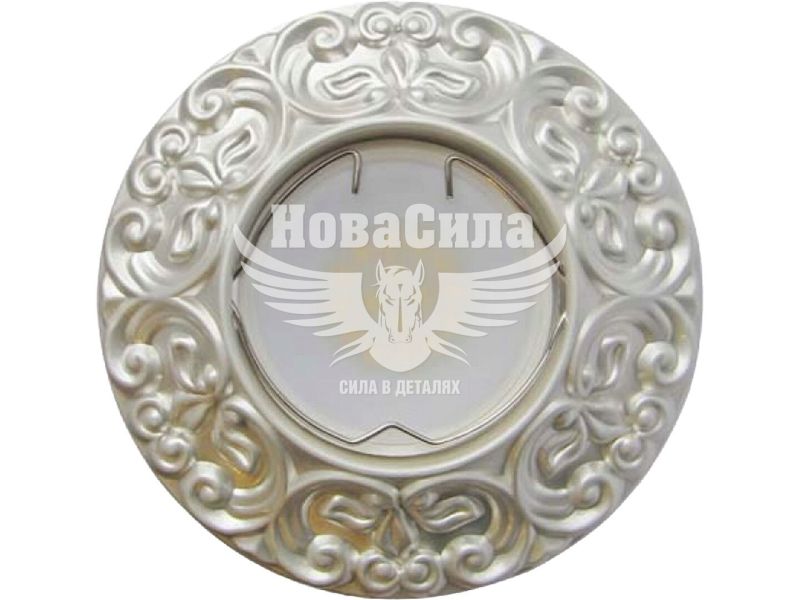 Світильник вбудований Feron CD004 кругла під лампу G5.3 MR16, срібло (4997)